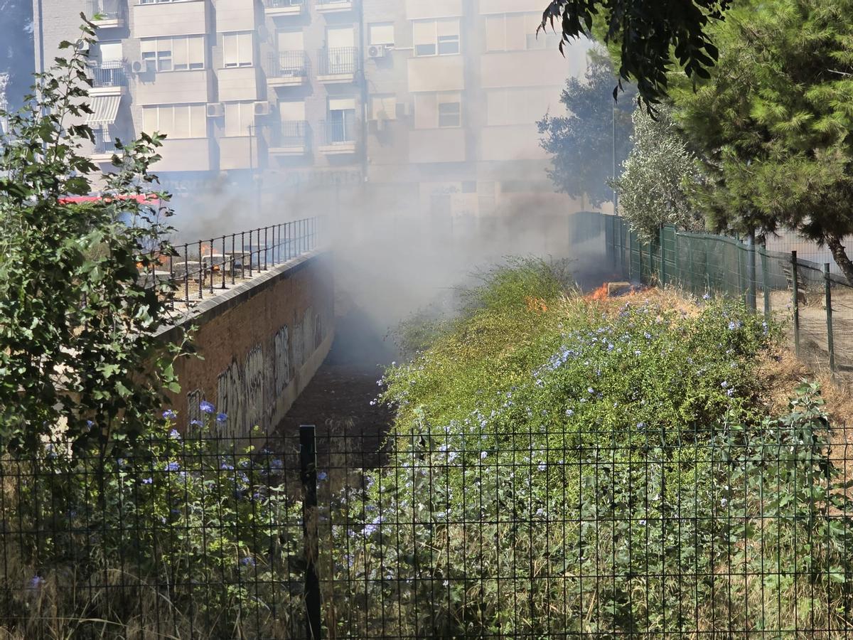 Así ha quedado el barranco de Manises tras el incendio que se ha cobrado la vida de un hombre