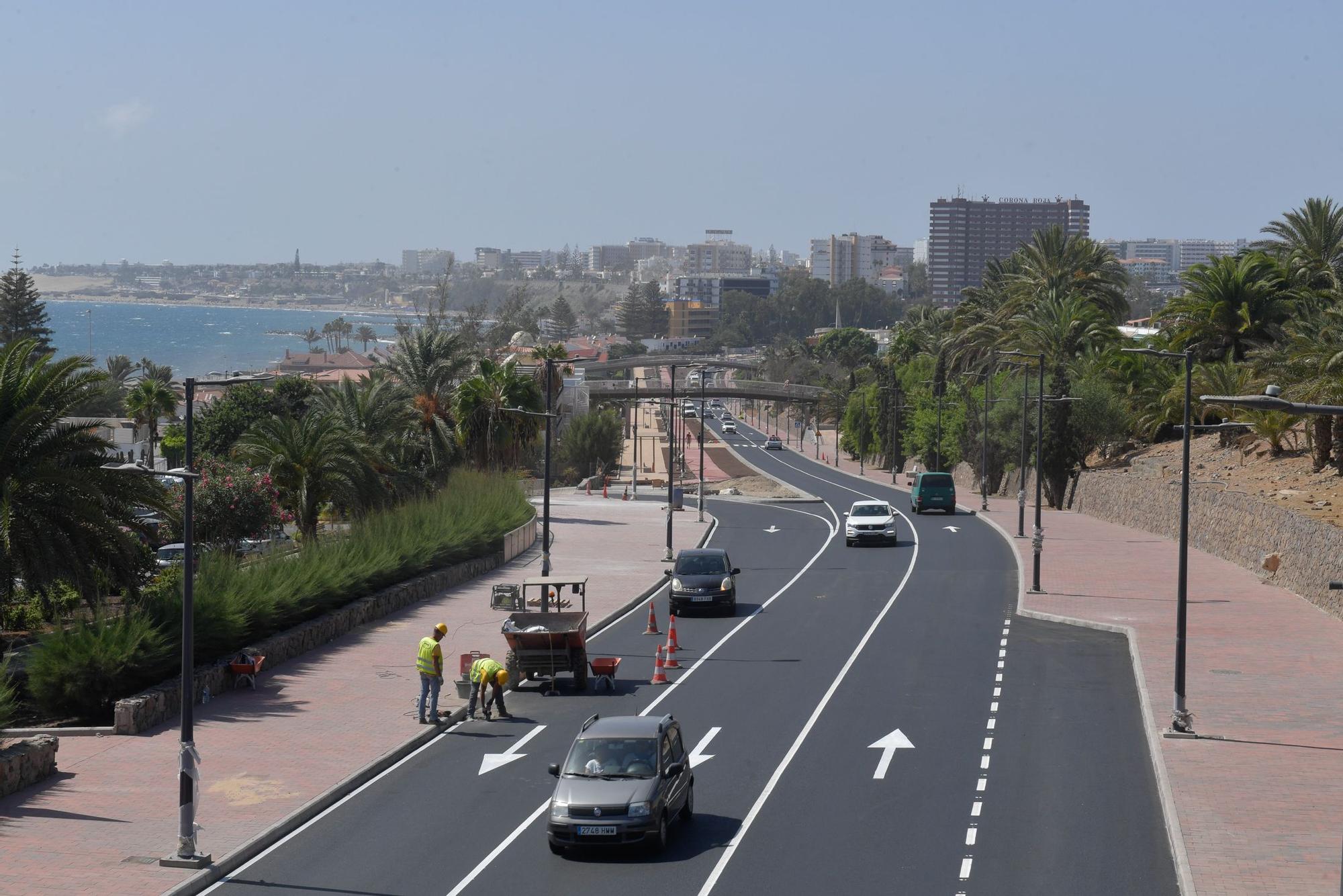 Obras en la carretera de San Agustín