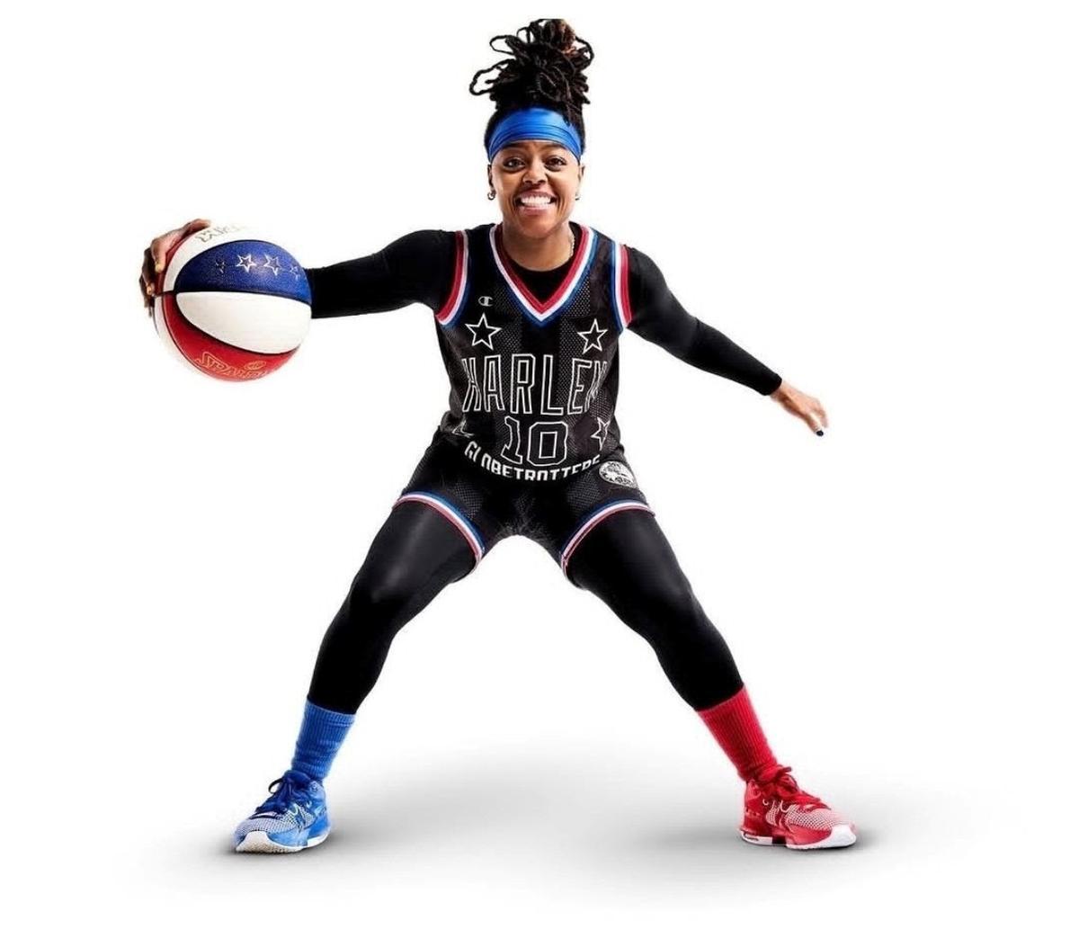Cherelle 'Torch' George, en una imagen promocional de los Harlem Globetrotters.