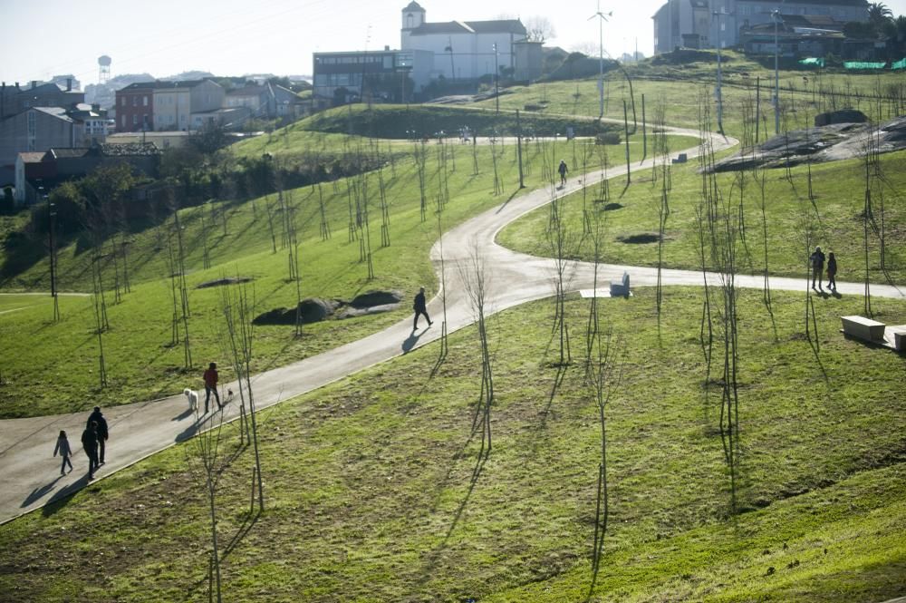 Apertura del parque Adolfo Suárez, en Visma