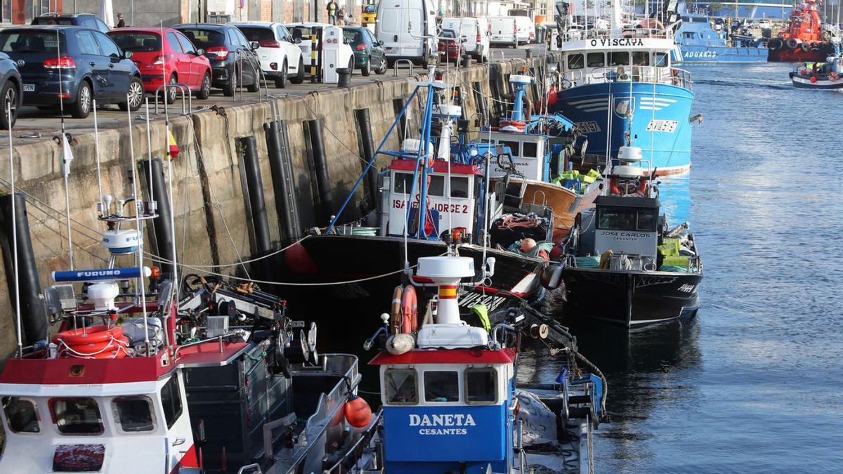 Flota de cerco amarrada a puerto en Vigo. |   // MARTA G. BREA