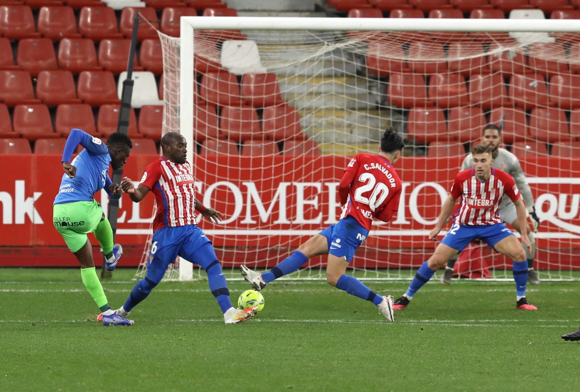 El Sporting-Fuenlabrada, en imágenes