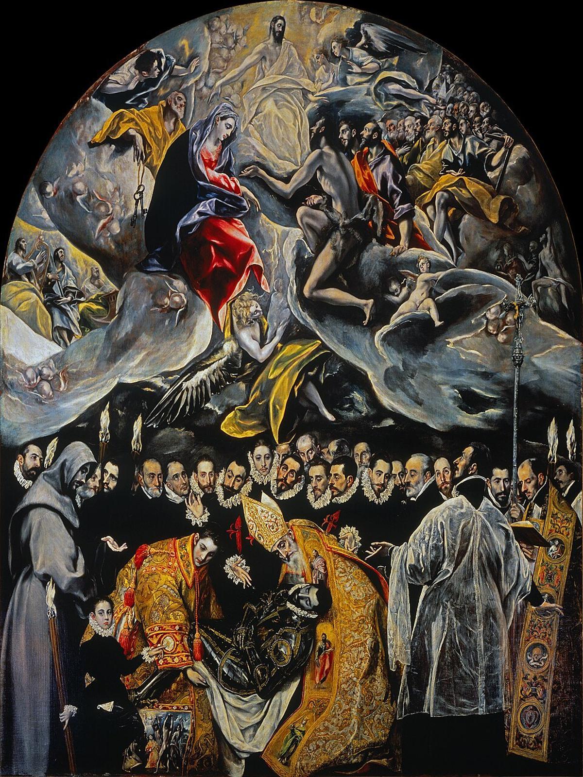 El entierro del señor de Orgaz, retablo del entierro del conde