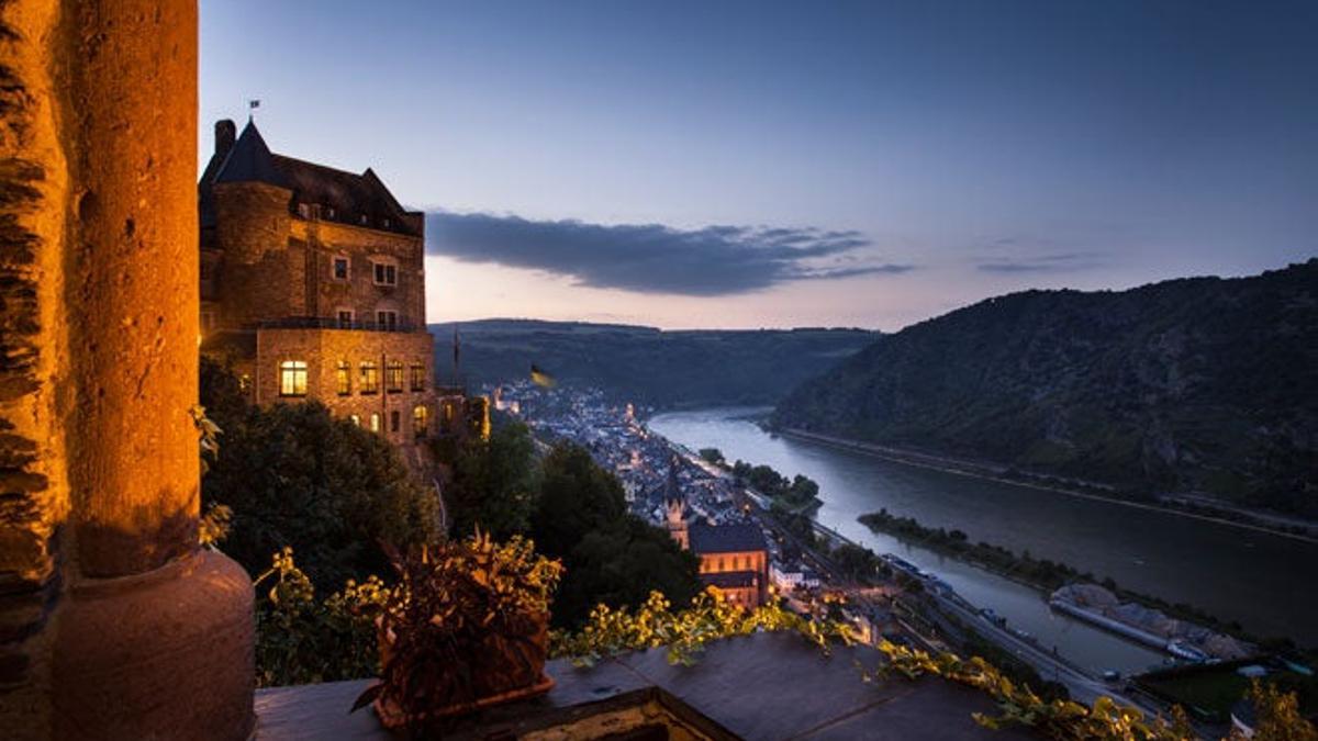 Vistas al anochecer de Oberwesel