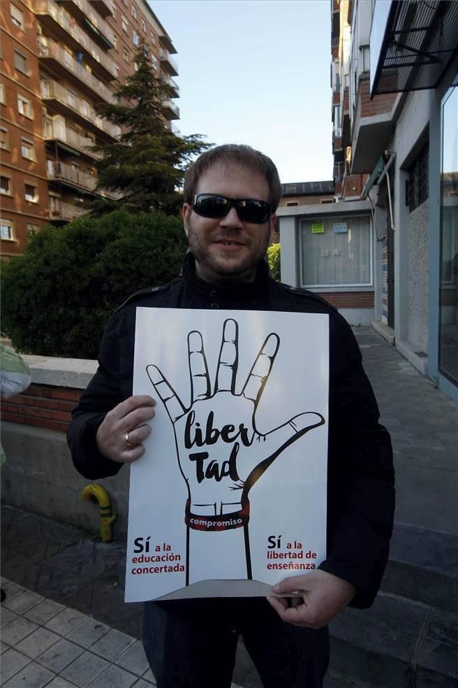 Manifestación de la educación concertada contra el cierre de aulas