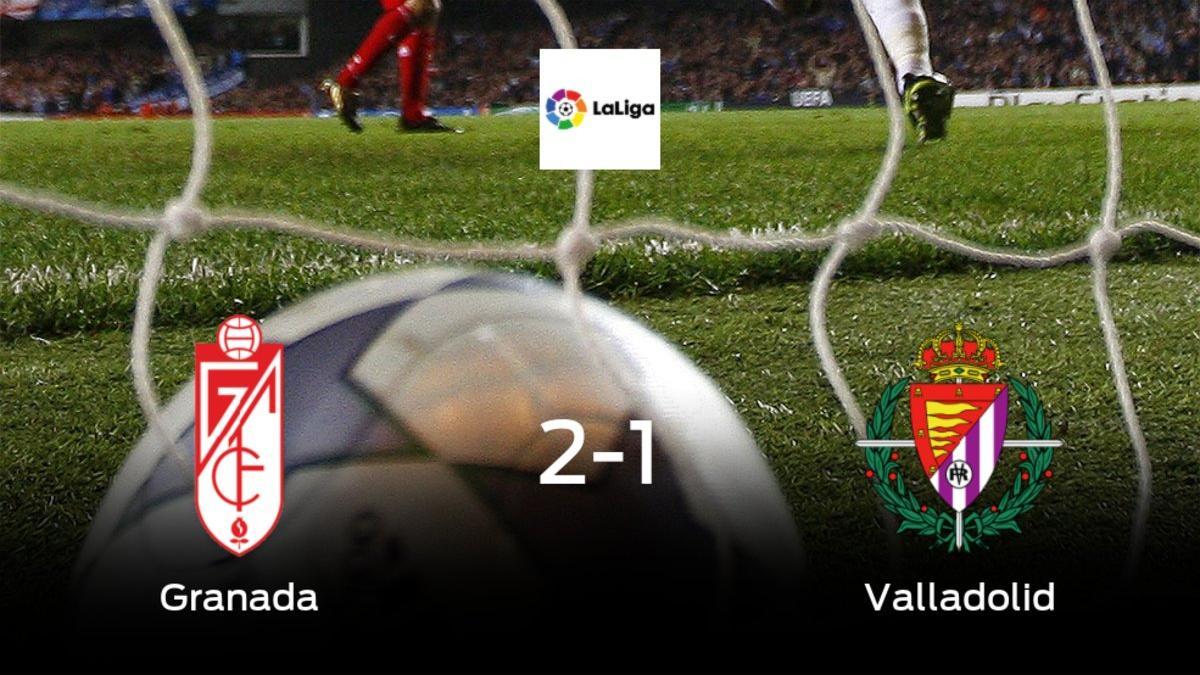 El Granada suma tres puntos a su casillero tras ganar al Real Valladolid (2-1)