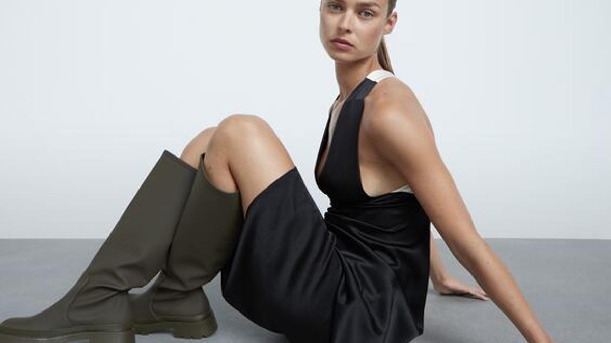 Verdes y altas: Zara vuelve a lanzar las botas verdes virales que arrasaron en 2020