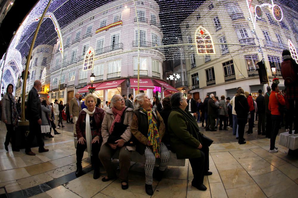 El encendido de las luces de Navidad de la calle Larios