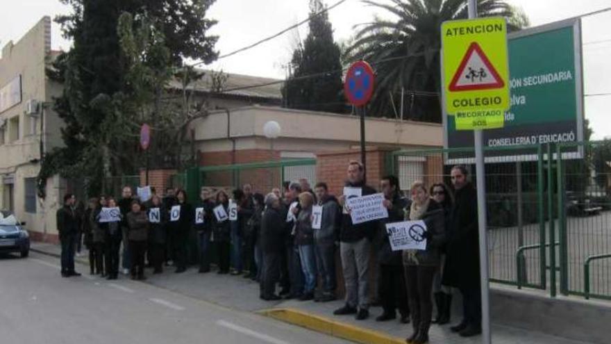 La imagen. Centros al límite y protestas del profesorado a diario