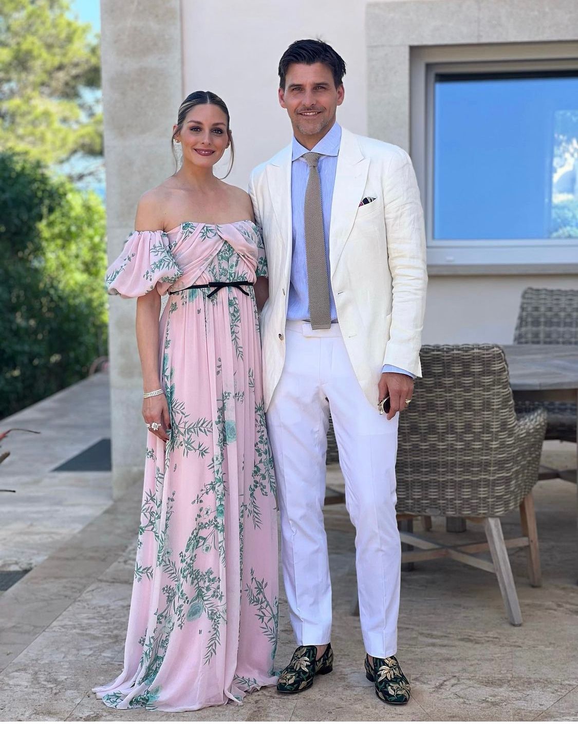 Olivia Palermo y su marido.