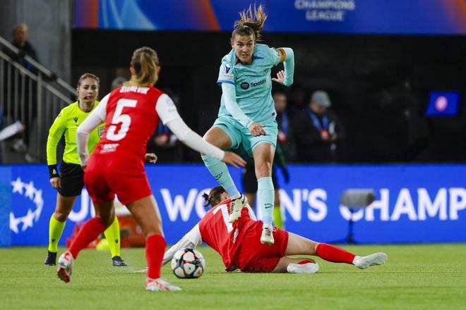 SK Brann Kvinner - FC Barcelona, la ida de cuartos de final de la Champions League femenina, en imágenes.