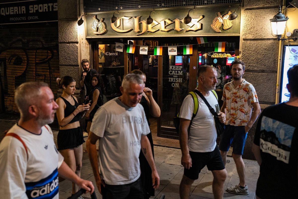 Un pub en las inmediaciones de la Rambla, en Barcelona. Un pub en las inmediaciones de la Rambla, en Barcelona.