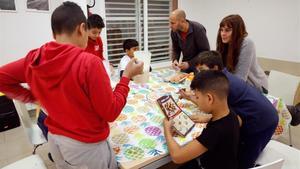 Niños del Centre Obert Infantil de la Fundació Germina en Santa Coloma de Gramenet.