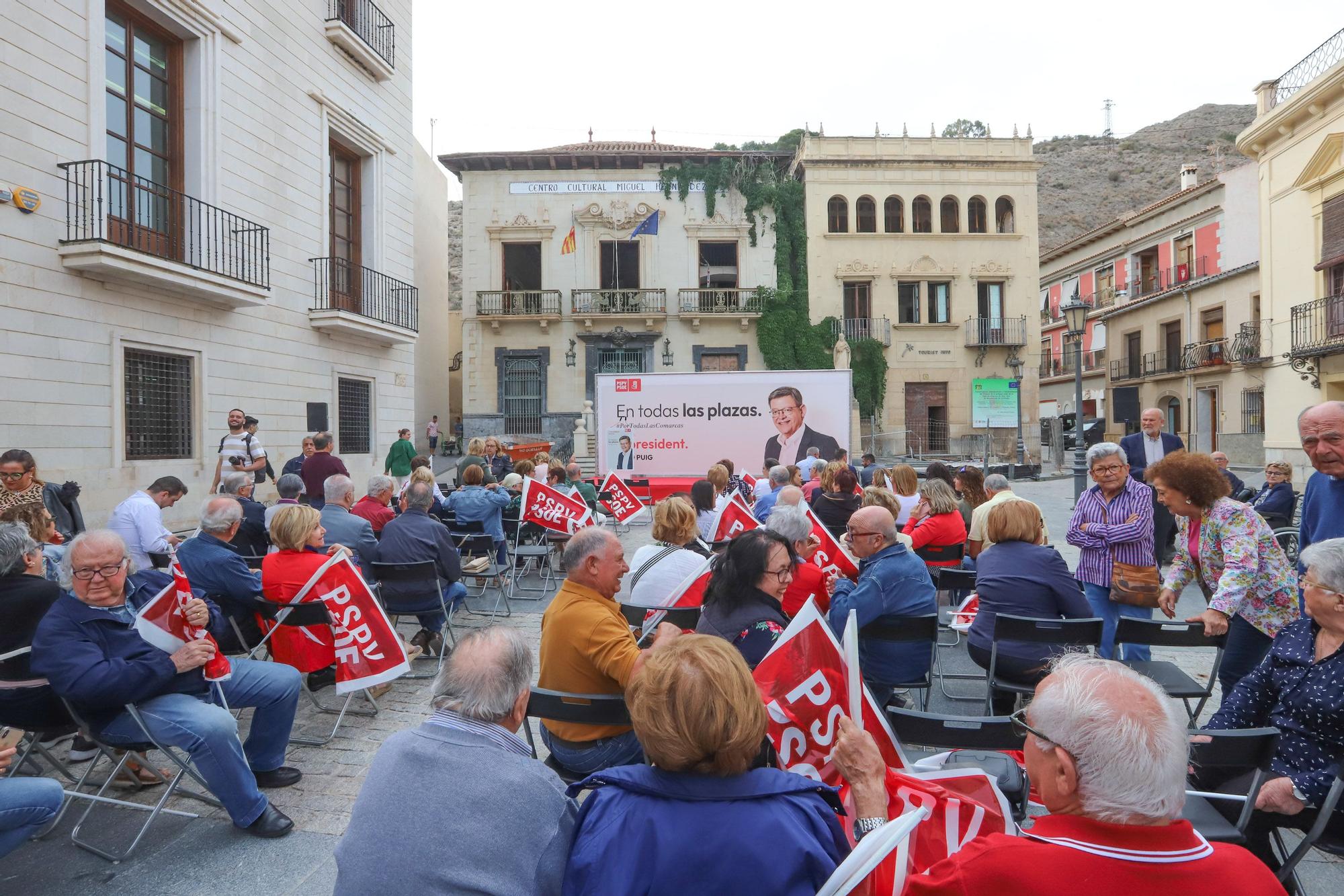 Puig anuncia en Orihuela un recurso contra el auto del trasvase