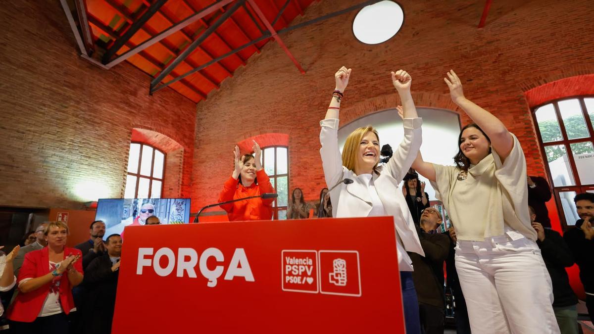 Acto de presentación de Pilar Bernabé como aspirante a secretaria general del PSPV-PSOE de Valencia