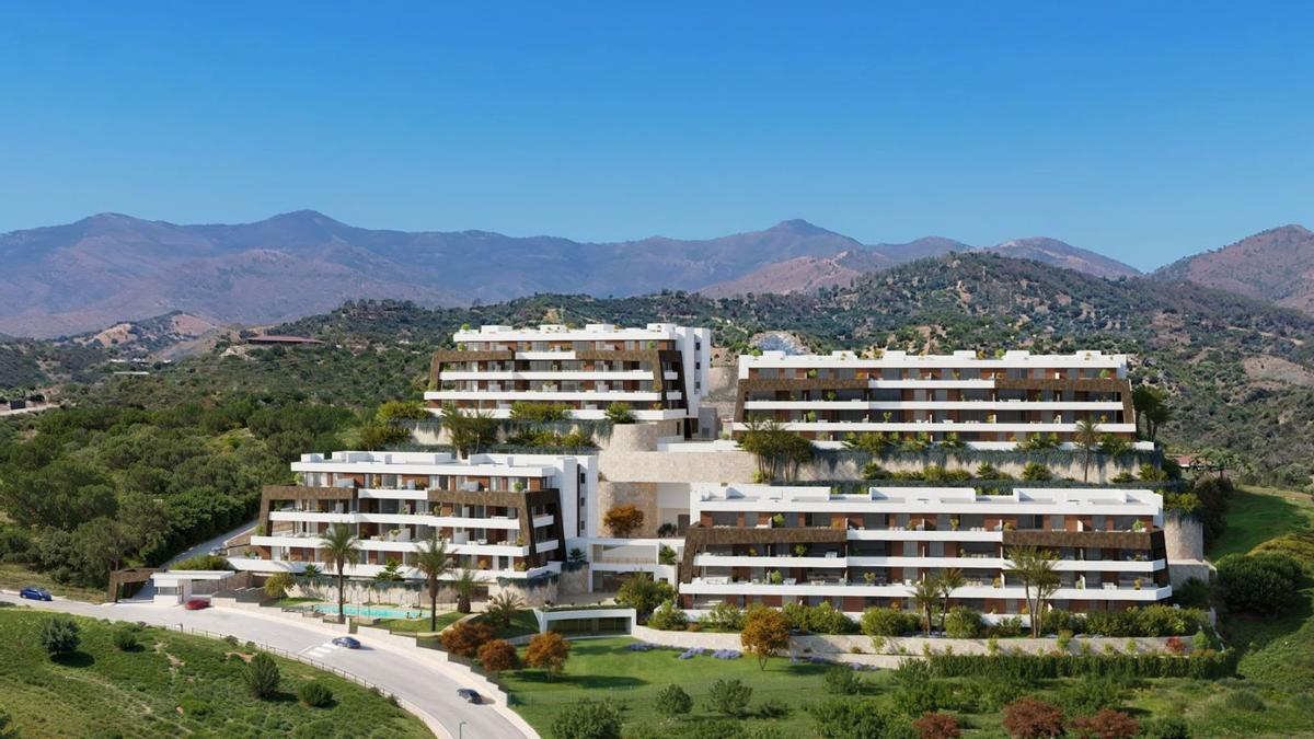 Vista aérea de Balcón del Mediterráneo, comercializada por GILMAR.