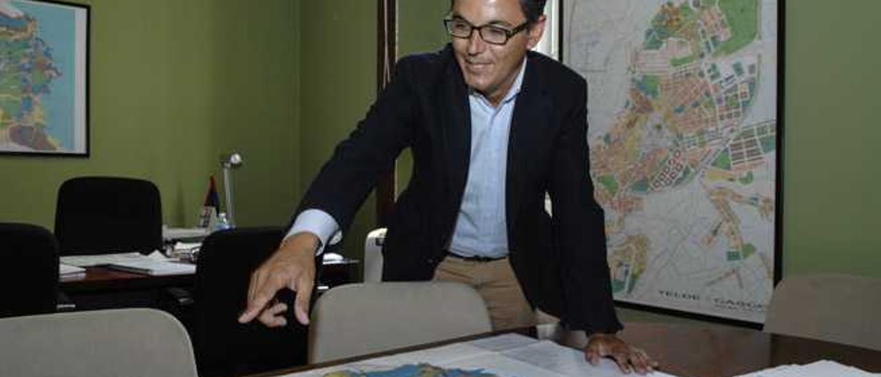 Pablo Rodríguez, concejal de Urbanismo de Telde, en su despacho.
