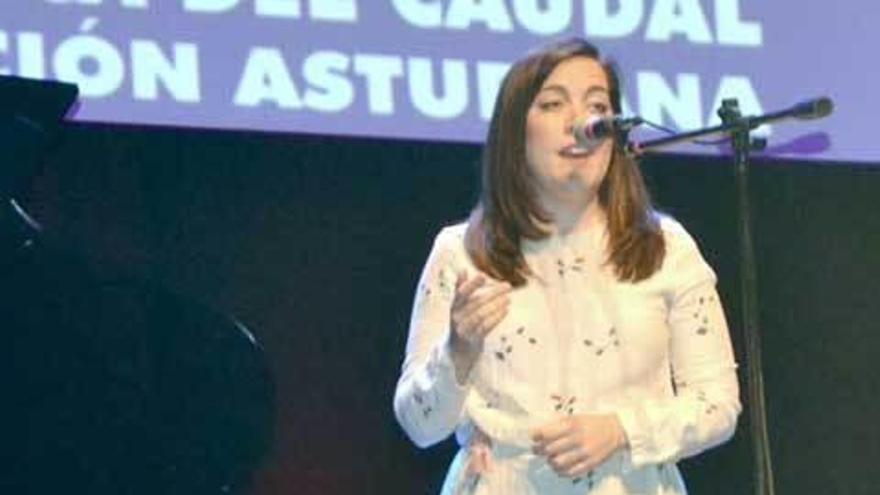 Sandra Álvarez Díaz, durante su actuación.