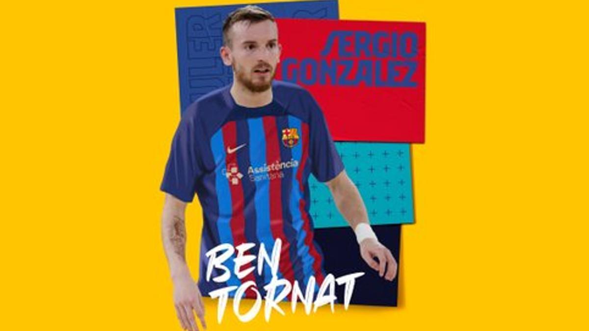 Sergio González vuelve al conjunto azulgrana