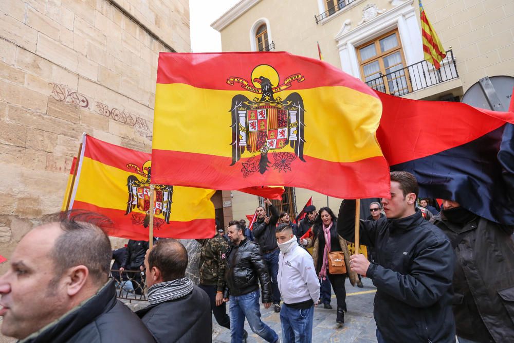 La Falange, en la manifestación en Callosa