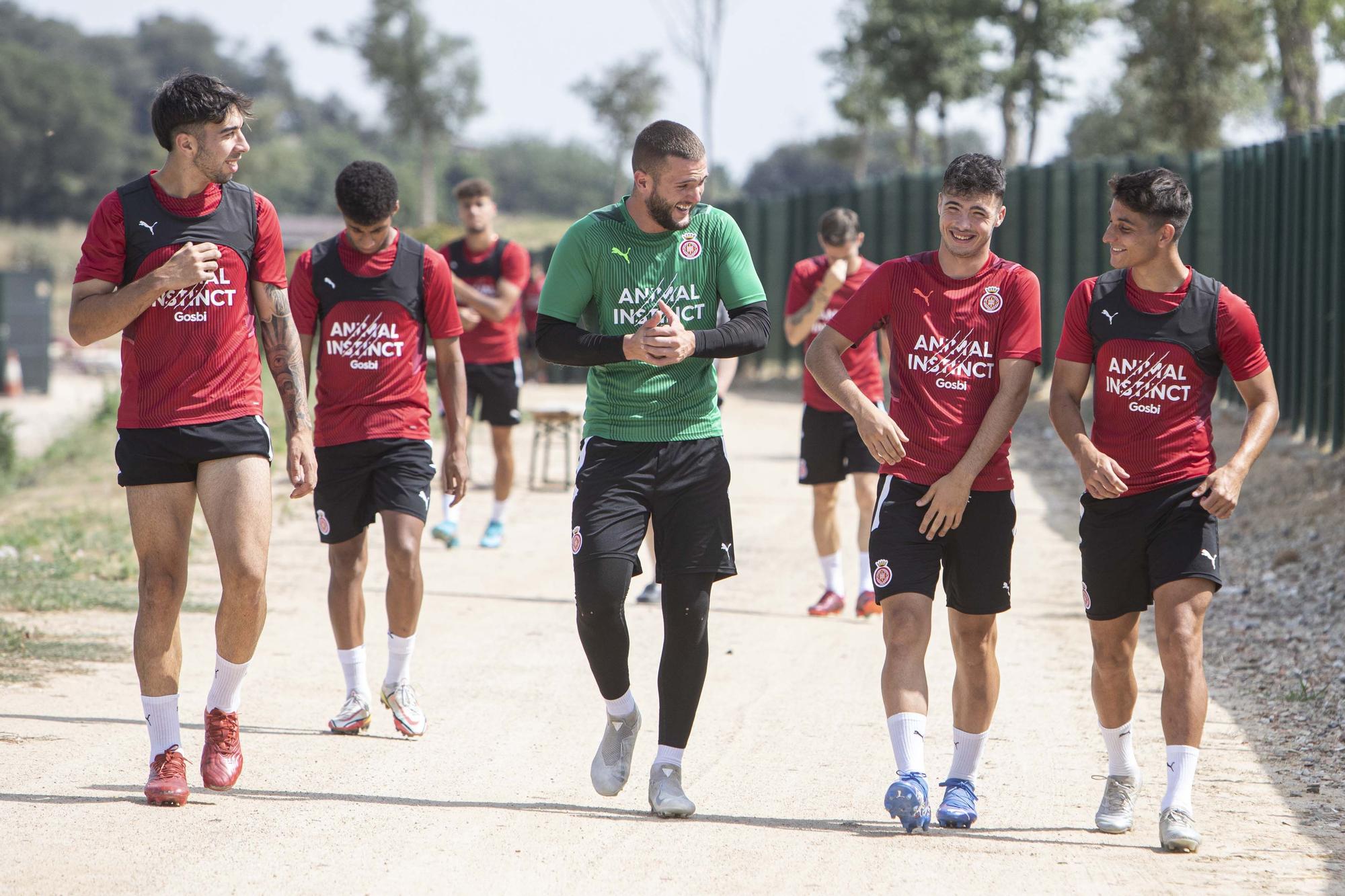 El penúltim entrenament del Girona abans de la final a Tenerife