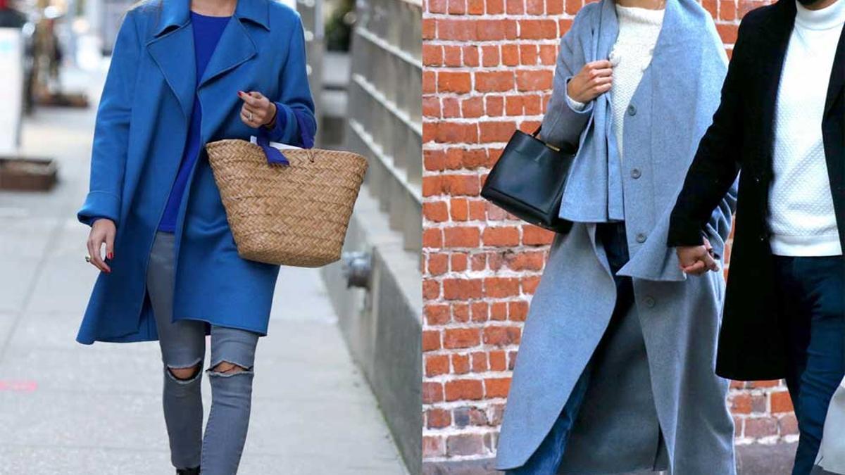 Olivia Palermo y Katie Holmes dejan claro que hay que tener un abrigo azul (no marino) en el armario de otoño
