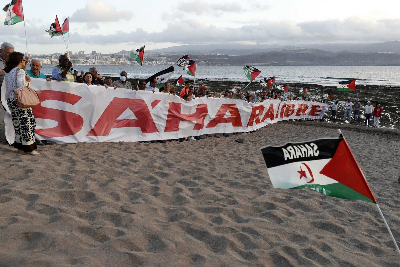 Protesta en El Confital por un Sáhara Libre