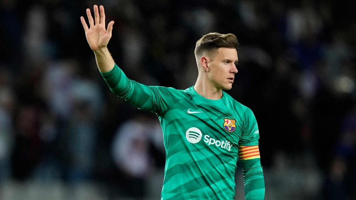 Ter Stegen, resignado tras la derrota en el clásico