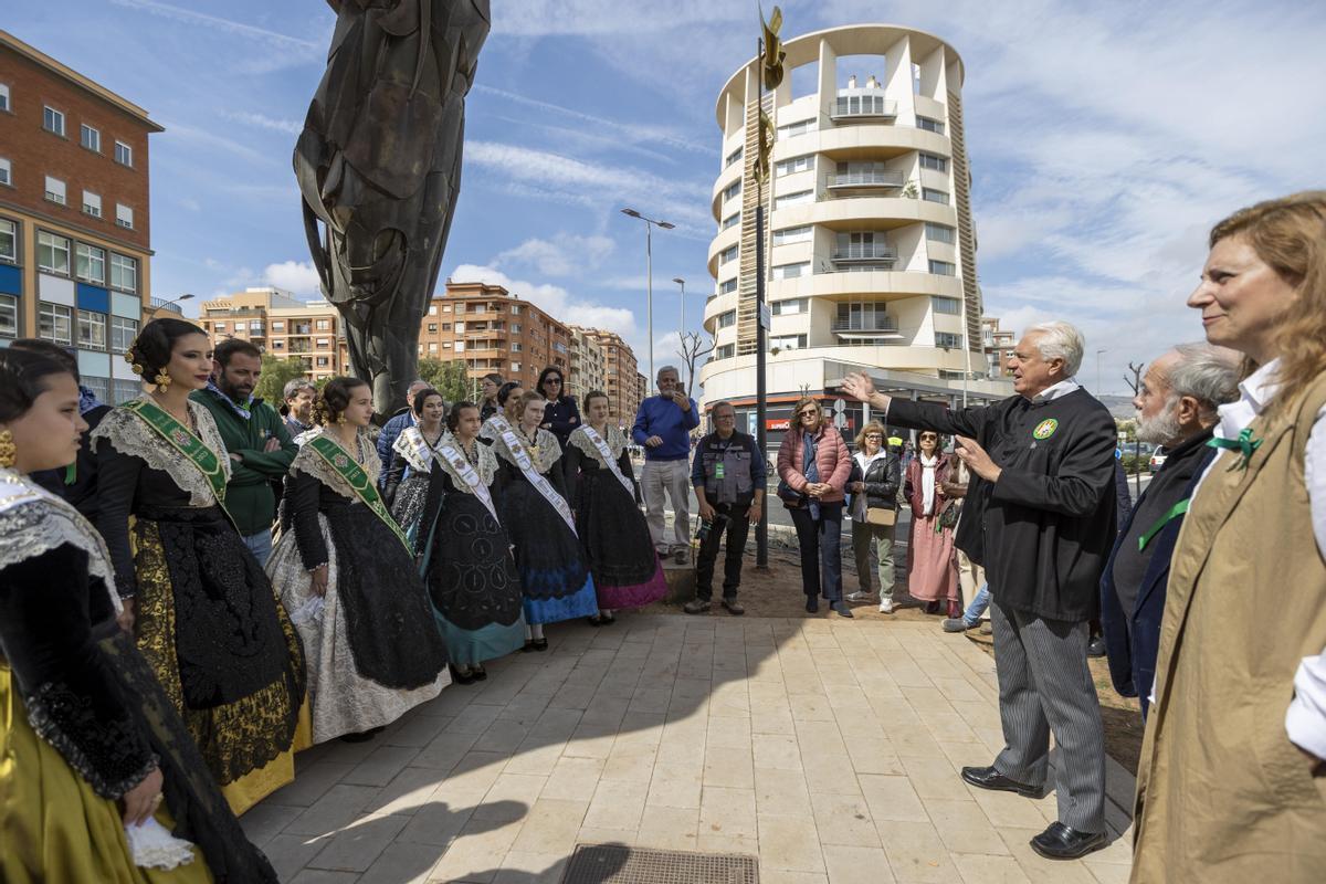 Manuel Altava, presidente de la colla del Rei Barbut, durante su discurso.