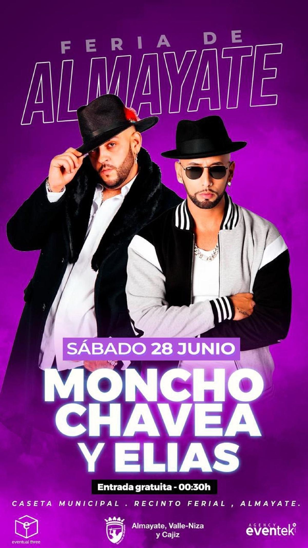 Moncho Chavez y Original Elías encabezan el cartel de la Feria de Almayate.