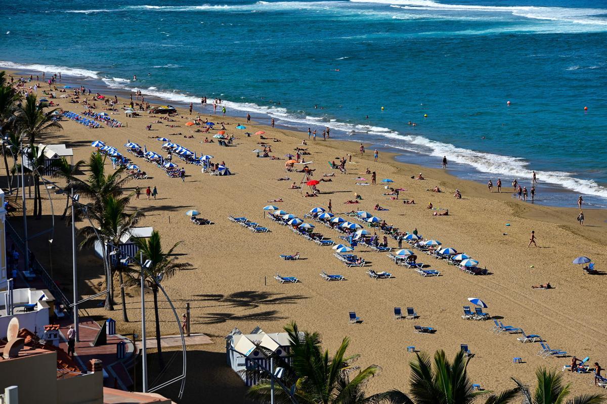 Playa de Las Canteras.
