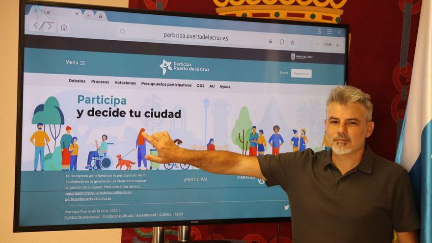 David Hernández durante la presentación del nuevo proyecto municipal de participación ciudadana.