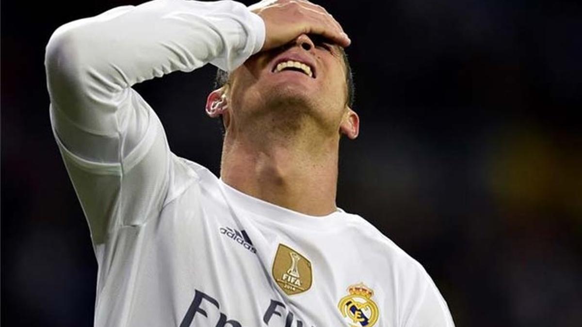 Cristiano Ronaldo, lamentando su última derrota ante el Barça