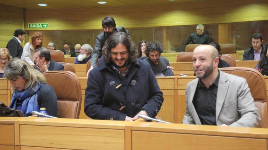 Diputados de En Marea, en el Parlamento gallego. // Xoán Álvarez