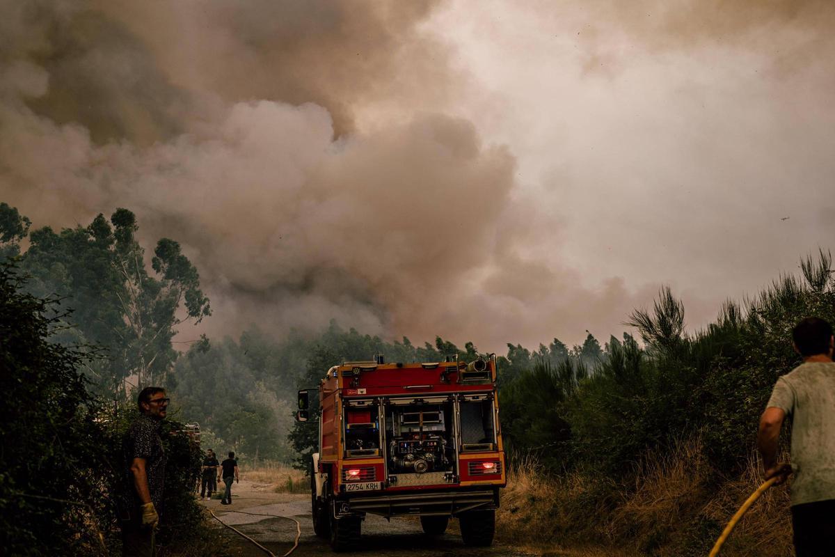 El incendio de O Riós, en imágenes El incendio de O Riós, en imágenes