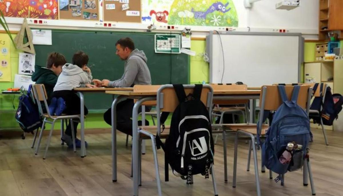 Una imatge d'arxiu de recurs d'una aula.