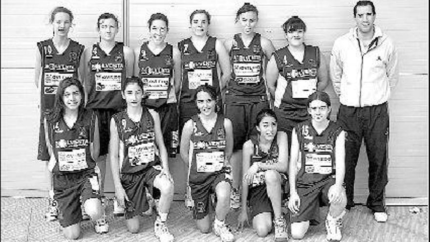 El Oviedo Baloncesto infantil que se clasificó para la fase final regional
