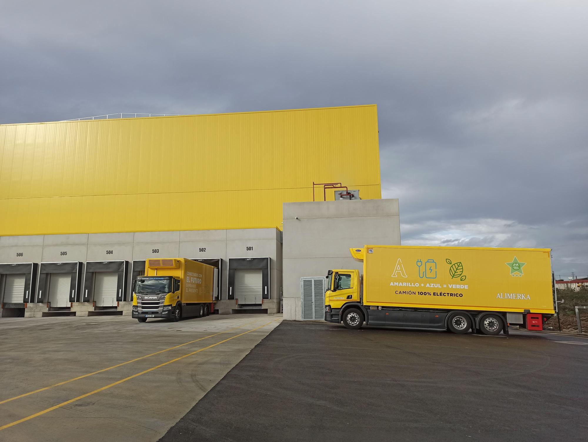 Así es el nuevo centro de frío de Alimerka en el polígono de Bobes, la primera empresa que inicia actividad en el área industrial de Siero