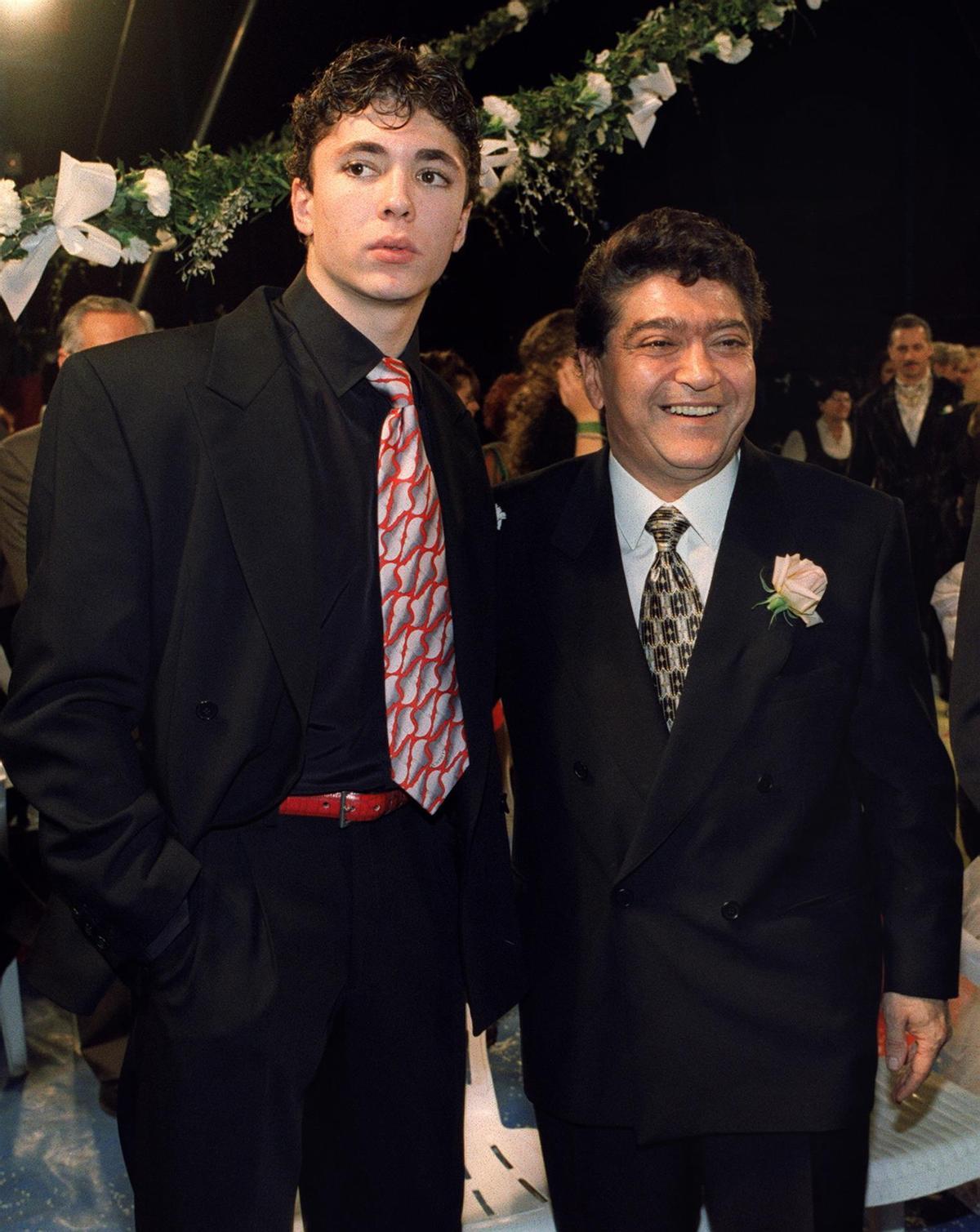 Ángel Cristo y su hijo Ángel jr