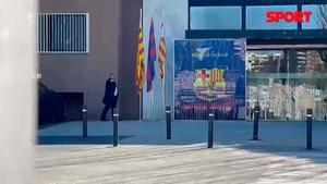 Joan Laporta ya está en las oficinas del Camp Nou