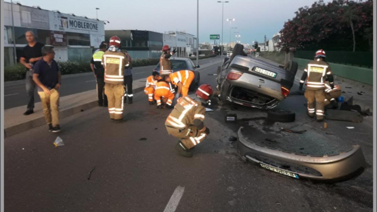Dos heridos en un accidente en la N-340 en Castellón