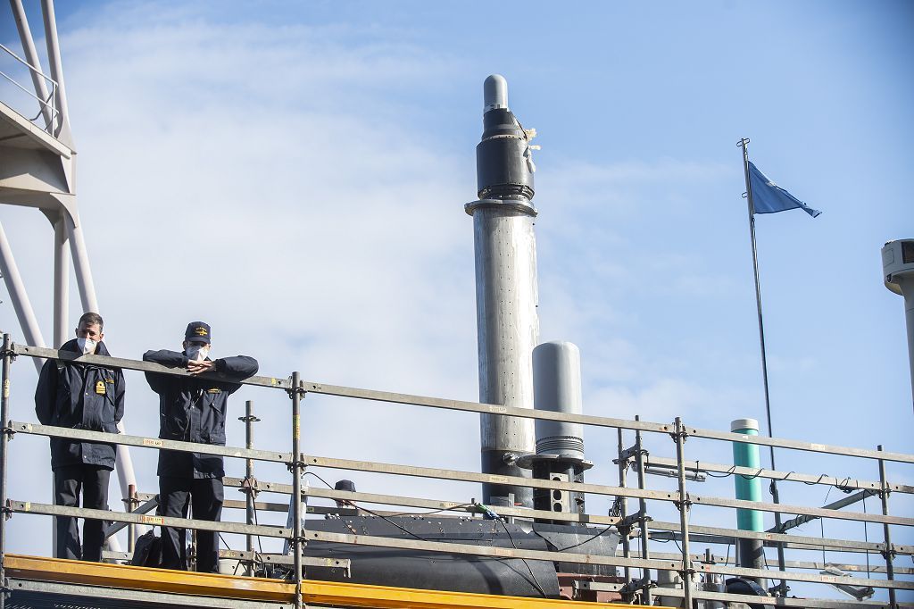 Margarita Robles visita las instalaciones de Navantia en Cartagena