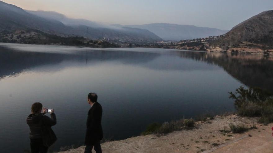 Embalse del Amadorio, la pasada semana.