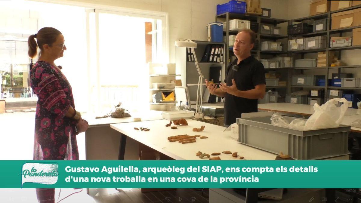 Loles García entrevista a Gustavo Aguilella, arqueólogo de la Diputación que investiga el hallazgo. MEDI TV