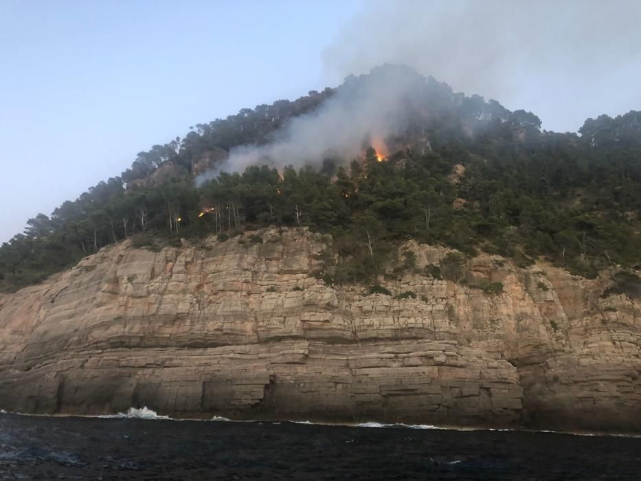 Waldbrand bei Cala Estellencs