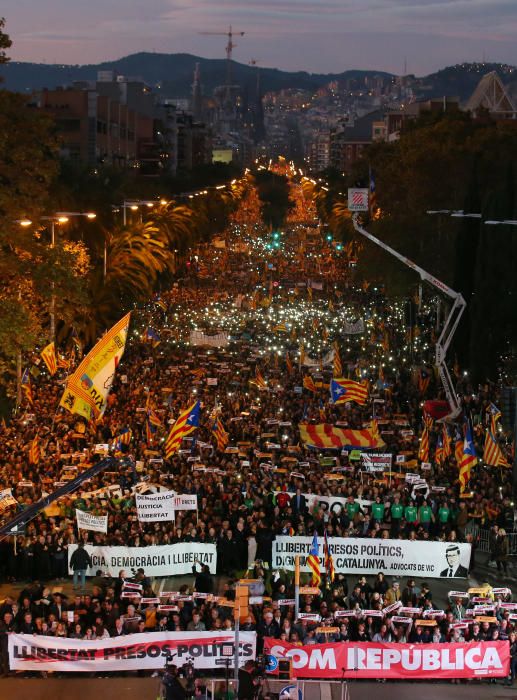 La manifestació de l''11 de novembre a Barcelona