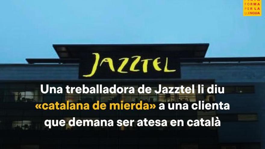 ÀUDIO | Una treballadora de Jazztel diu «catalana de mierda» a una clienta que demana ser atesa en català