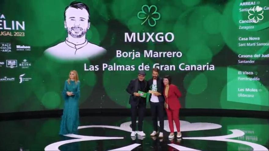 'Muxgo', de Borja Marrero, premiado en la Gala Estrellas Michelin 2023