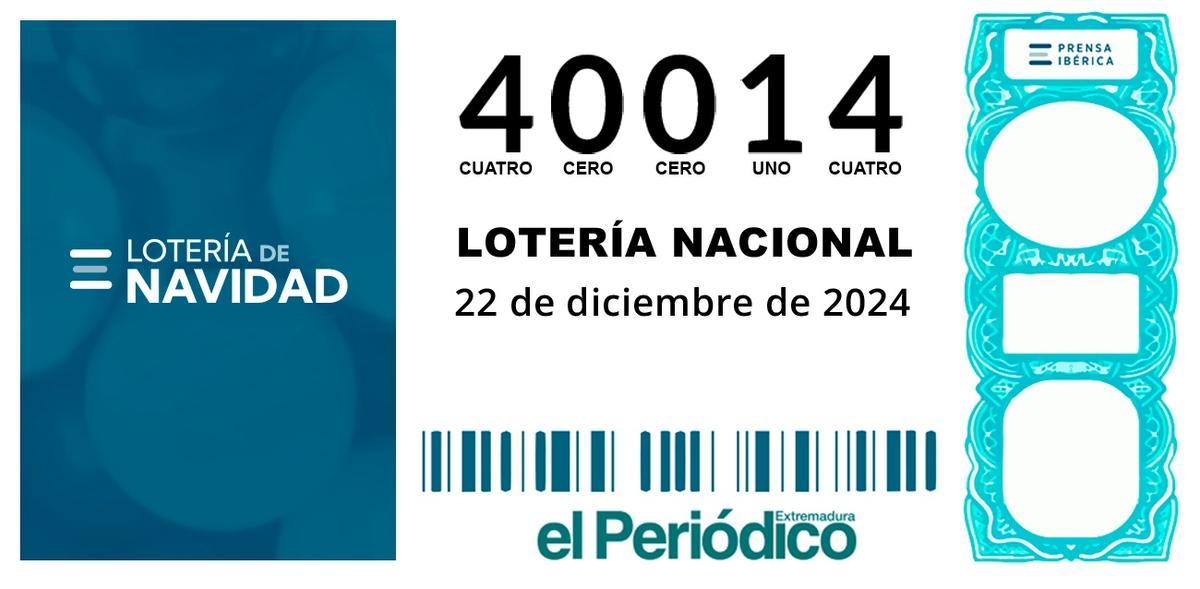Número premiado en La Roca de la Sierra.