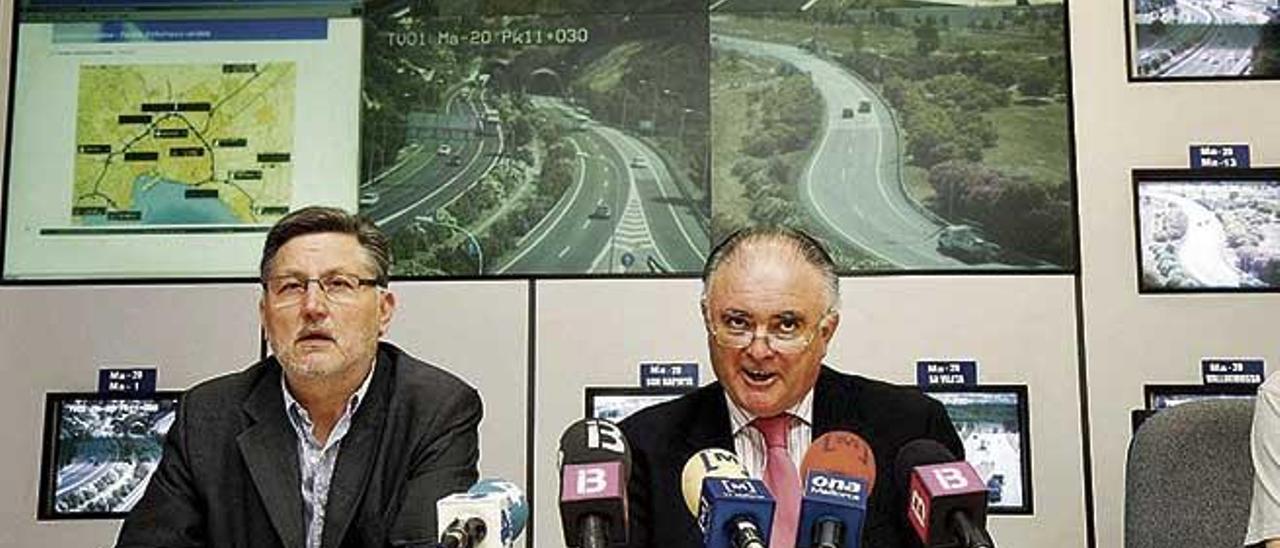 Antoni Pascual y Gonzalo Aguiar dirigían el departamento de carreteras del Consell.